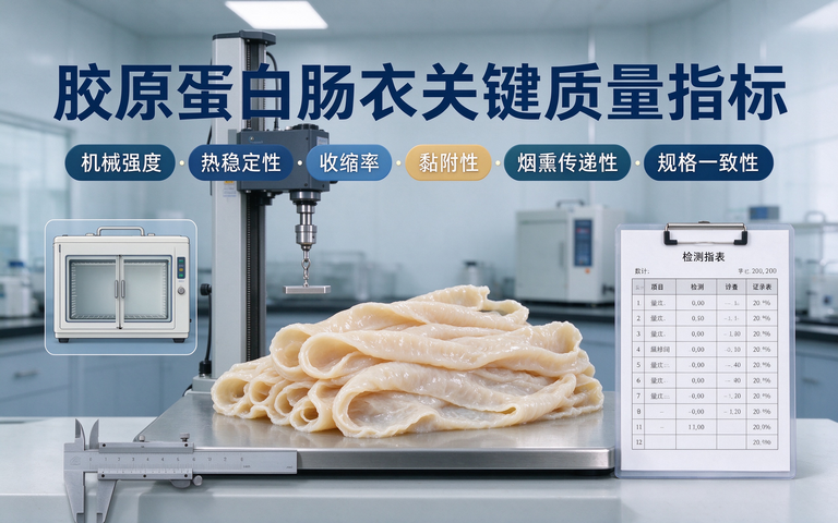 影响胶原蛋白肠衣质量的关键指标有哪些？