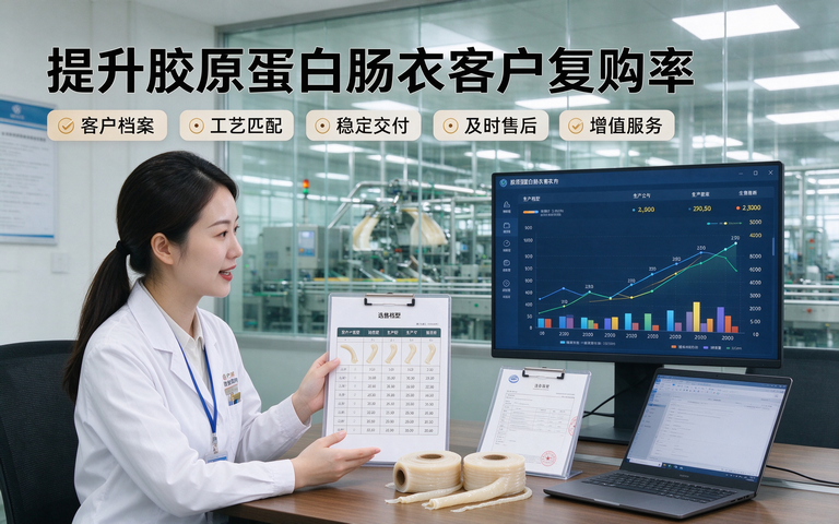 胶原蛋白肠衣销售企业如何提升客户复购率？